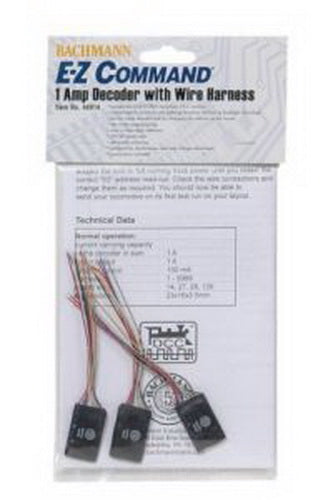 Bachmann 44914 HO 1-Amp DCC Decoder ( 28/128 Speed Step ) w/ Wire Harness