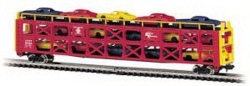 Bachmann 46502 N Atchison, Topeka & Santa Fe Tri-Level Open Auto Carrier #88969