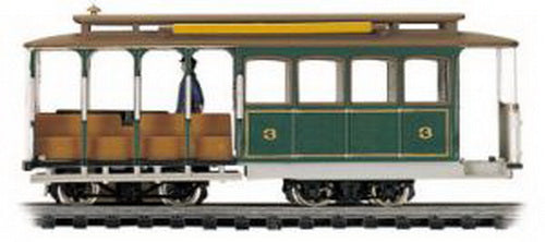Bachmann 60531 HO Municipal Cable Car Electric Locomotive #3 (green)