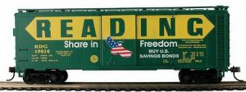 Mantua 734186 HO Reading 41' Steel Boxcar #19812