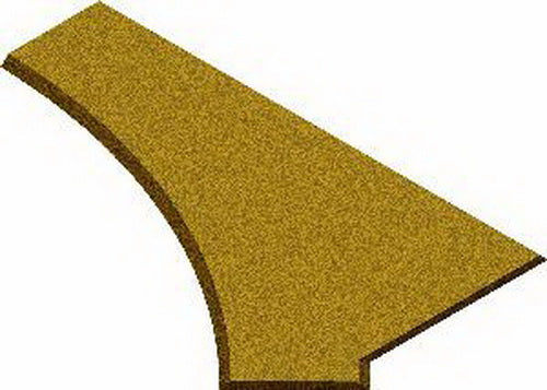 Midwest Products 3035 O O31 Right Hand/Left Hand Switch Cork Roadbed Pad