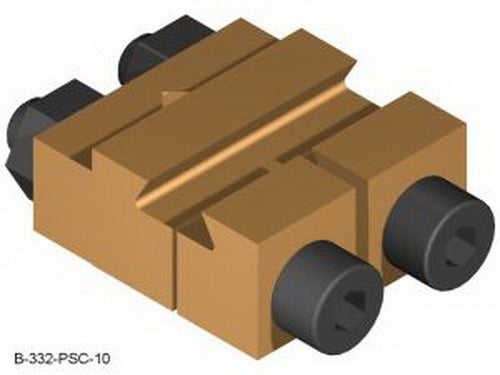 Split Jaw 40292 Power Supply Connector/#10 Wire Brass 332-PSC-10-7.0 mm