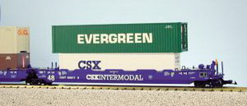 USA Trains R17157 G CSX Intermodal 5 Unit Articulated Set w/o Containers #620317