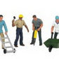 Bachmann 33105 HO Construction Worker with Tools Figures (Set of 6)