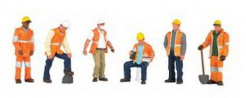 Bachmann 33156 O Scale Scene Scapes Maintenance Worker Figures (Set of 6)
