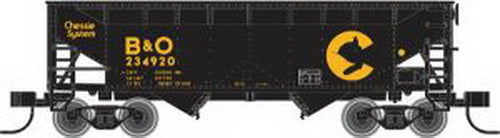 Atlas 40828 N Scale Chessie 2-Bay Offset Hopper #235200