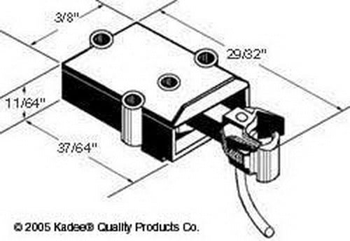 Kadee 808 S Scale Brown Dark Tuscan Coupler With Draft Gear Box