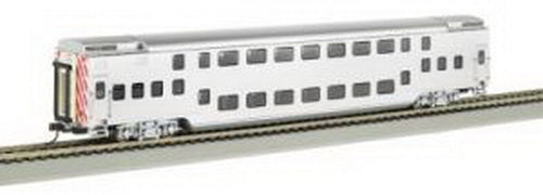 Bachmann 13249 HO Painted & Unlettered Double-Deck Push/Pull Commuter Car