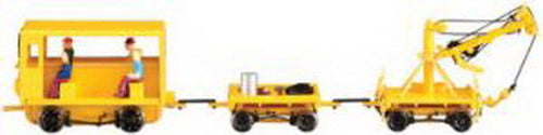 Bachmann/Spectrum 16946 HO Scale Maintenance-of-Way Speeder W/Crane & Work Cart