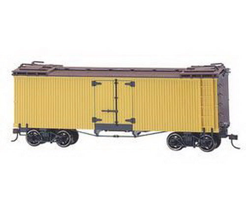 Bachmann 27499 On30 Painted & Unlettered Billboard Reefer (yellow, brown)