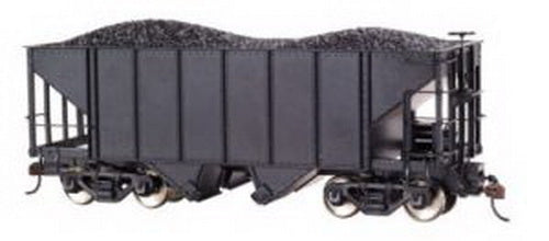 Bachmann 27998 On30 Unlettered 2-Bay Steel Hopper (black)