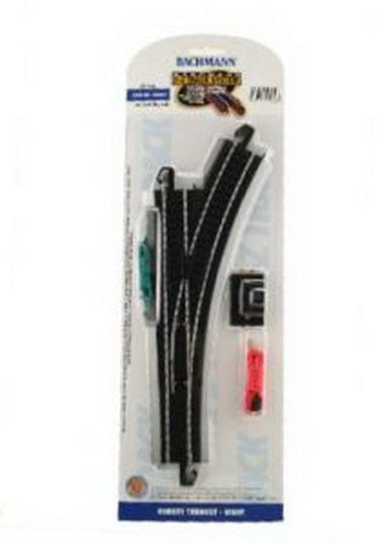 Bachmann 44462 HO Steel Alloy E-Z Track Right-Hand Remote Switch Turnout