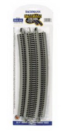 Bachmann 44507 HO Nickel Silver 35.50" Radius 18° Curved E-Z Track (Pack of 5)