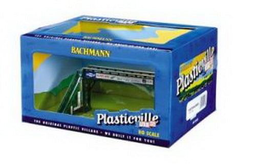 Bachmann 45003 HO Pedestrian Bridge Plasticville Built-Up Building