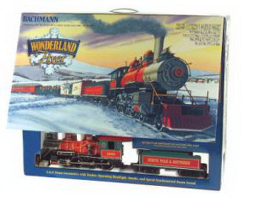 Bachmann 90047 G Scale Wonderland Flyer Steam Starter Train Set