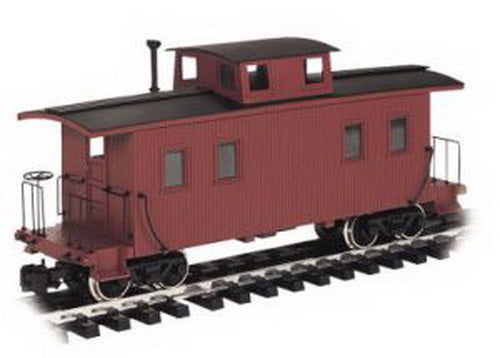 Bachmann 93870 G Undecorated Wooden Caboose - Metal Wheels