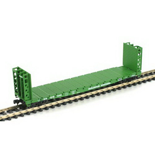 Athearn 10872 N Burlington Northern 53' Bulkhead Flatcar #616049