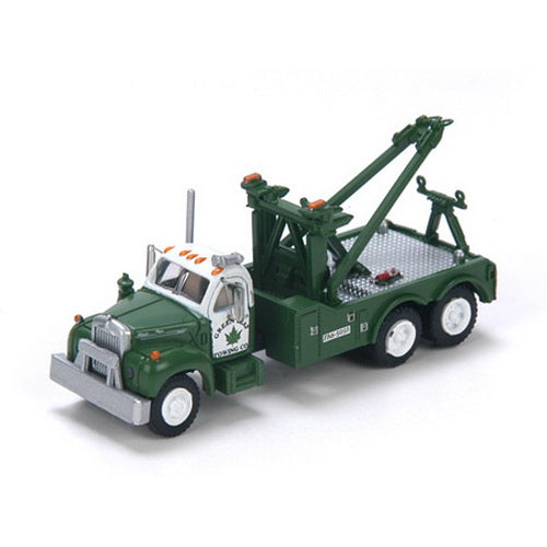 Athearn 13886 N Mack B Tow Truck, Green Leaf Towing