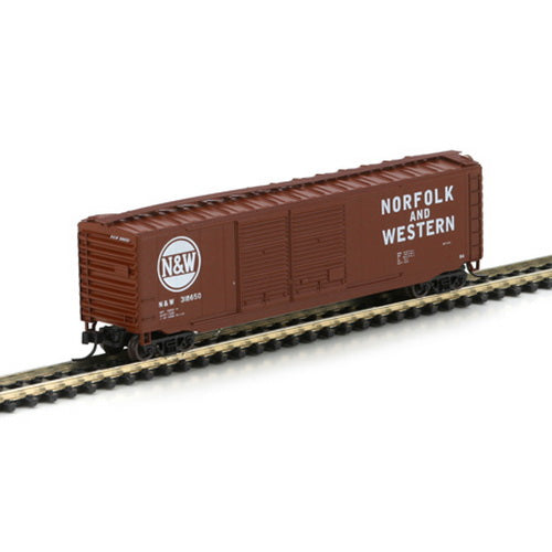 Athearn 14151 N Norfolk & Western 50' PS-1 Double Door Brown Boxcar #318650