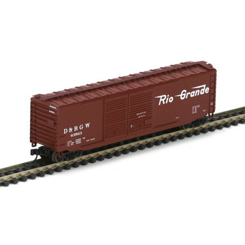Athearn 14153 N Denver & Rio Grande Western 50' PS-1 Double Door Brown Boxcar #1