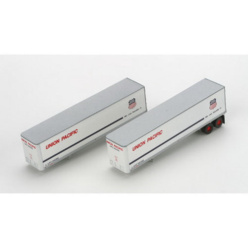 Athearn 14212 N Union Pacific 40' Fruehauf Smooth Trailers #2 (Set of 2)