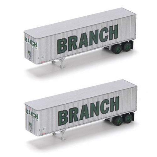 Athearn 17117 N Branch 40' Exterior Post Trailers #1 (2)
