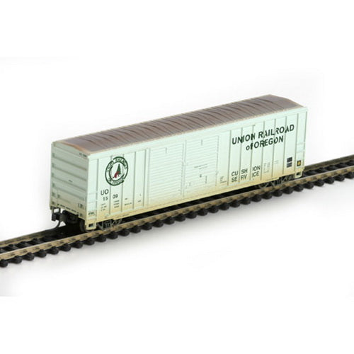 Athearn 17193 N Union Railroad of Oregon 50' FMC Double Door Box/Weathered #1