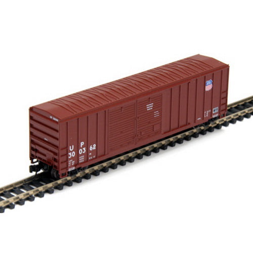 Athearn 17280 N Union Pacific 50' FMC Offset Double Door Boxcar Red #300362