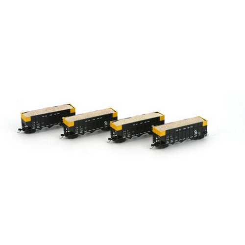 Athearn 22003 N Chesapeake and Ohio 40' Wood Chip Hopper with Load #2 (4)