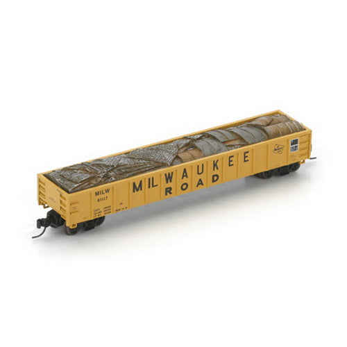 Athearn 23631 N Milwaukee Road 52' Gondola with Scrap Load #81117