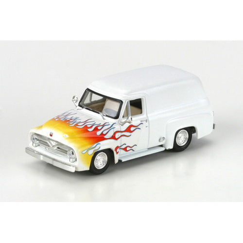 Athearn 26494 HO White/Flames 1955 Ford F-100 Panel Truck