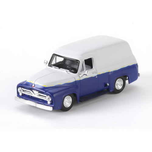 Athearn 26496 HO 1955 Ford F-100 Panel Truck, White/Blue