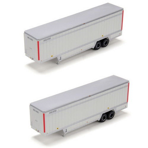 Athearn 27955 HO Red/Vertical UPSZ 40' Parcel Trailer (Pack of 2)