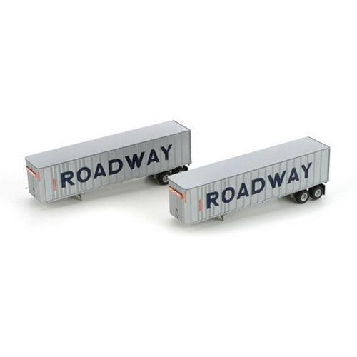 Athearn 28011 Roadway 40' Exterior Post Z-Van Trailer Set #2 (Set of 2