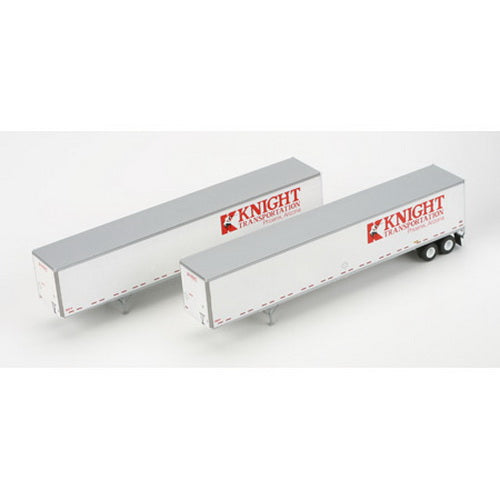 Athearn 28403 Knight 53' Wabash Duraplate Trailers #1 (Set of 2)