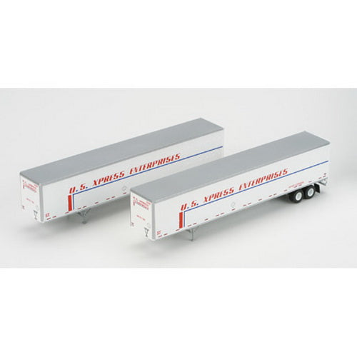 Athearn 28409 HO US Xpress 53' Wabash Duraplate Trailers #1 (Set of 2)