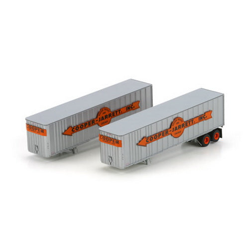 Athearn 70957 HO RTR 40' Cooper Jarret Exterior Post Semi Trailers (Set of 2)