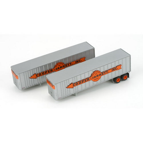 Athearn 70958 HO Cooper-Jarret 40' Exterior Post Trailer - RTR (Pack of 2)
