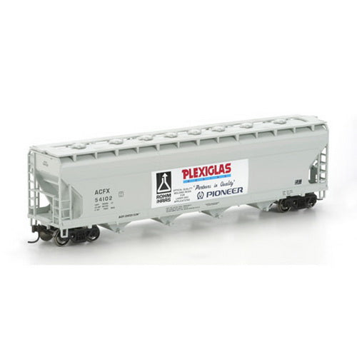Athearn 72289 HO Rohm & Haas/Pioneer ACF 5250 Centerflow Hopper #54102