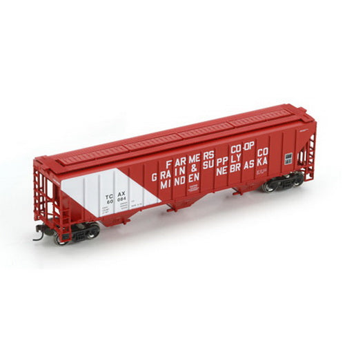 Athearn 72364 TCAX/Farmer's Coop54' PS Covered Hopper #2