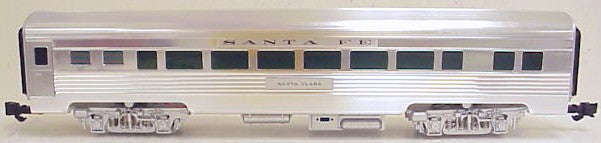 Aristo-Craft 32305 O ATSF Streamline Passenger with Metals Wheels & Lights