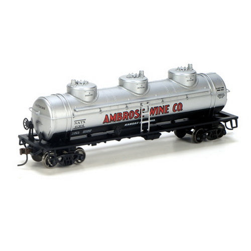 Athearn 74454 Ambrose Wine 3-Dome Tankcar #1