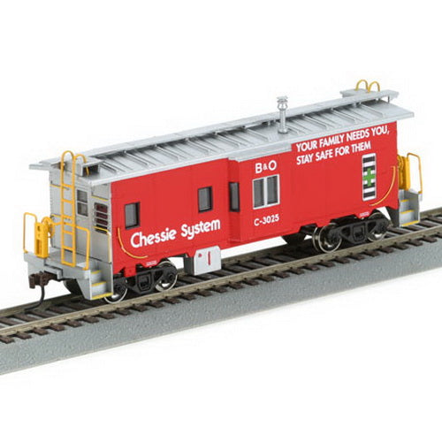 Athearn 74712 Chessie/B&O Bay Window Caboose #C-3025