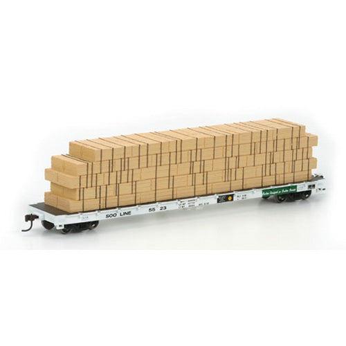 Athearn 81944 Soo Line 60' Flat w/Lumber Load #2