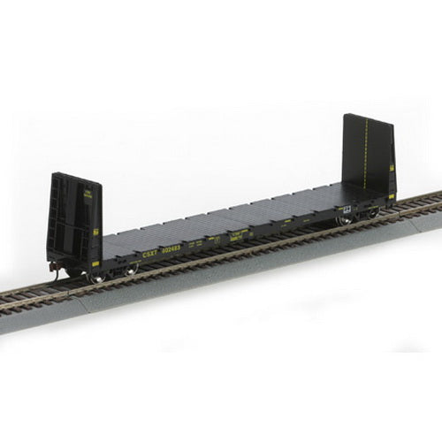 Athearn 88105 HO Scale CSX 60' Bulkhead Flatcar #602483