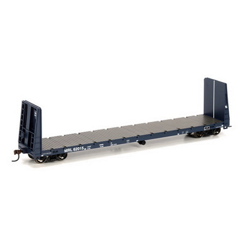 Athearn 88120 HO Scale Montana Rail Link 60' Bulkhead Flatcar #62015