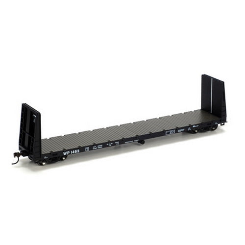Athearn 88123 HO Scale Western Pacific 60' Bulkhead Flatcar #1463