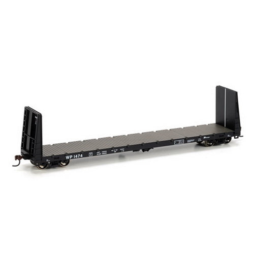 Athearn 88124 HO Scale Western Pacific 60' Bulkhead Flatcar #1474