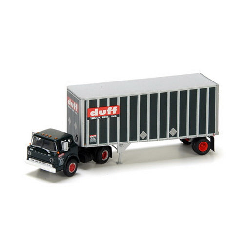 Athearn 90982 HO Duff Truck Lines Ford C & 28' Wedge Trailer