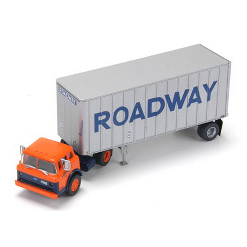 Athearn 91008 HO Roadway Ford C w/28' Exterior Post Trailer